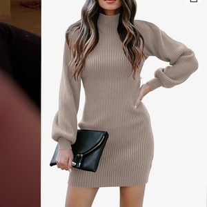 Turtleneck Sweater Dress Bodycon Size Small NWT!